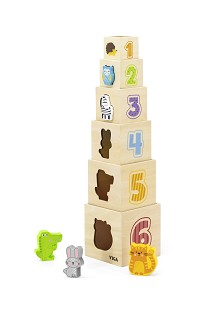 Viga Toys® Wooden Nesting & Stacking Blocks